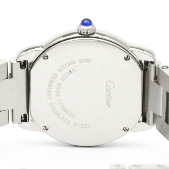 CARTIER Ronde Solo Steel Quartz Ladies Watch W6701004 Polished - Picture 6 of 8